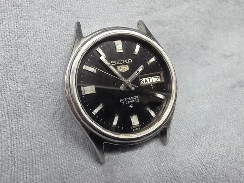 Vintage Men's Seiko 5 Automatic Watch (6309A Movement) - Running