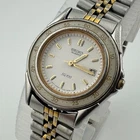 Vintage Seiko Quartz Watch 3Y02-0B6A Women 100m Dual Tone Analog New Battery 7"