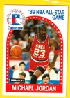 1989-90 NBA HOOPS 89 A/S GAME MICHAEL JORDAN #21 NM+/MINT BULLS HOFer