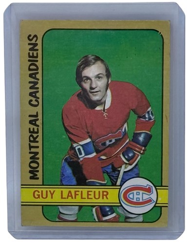 Guy Lafleur 1972-73 Topps Karta hokejowa Montreal Canadiens Stan bardzo dobry #79