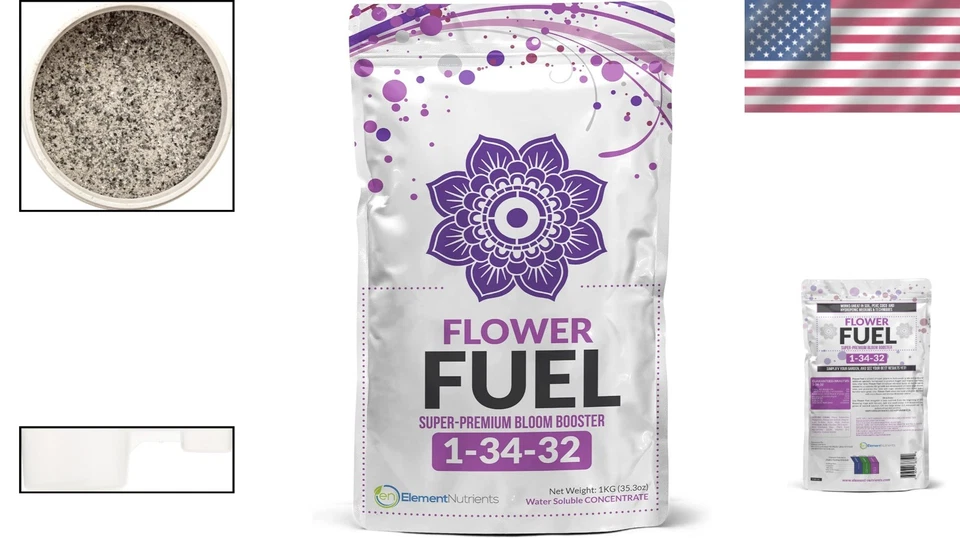 Combustible de flores para cosechas más grandes 1000 g - Grado hidropónico Foto 2 de 4