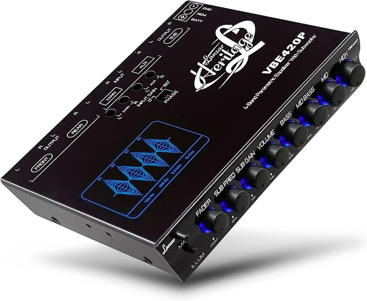AMP Parametric Equalizer 9V RMS 2 Inputs - Black | eBay