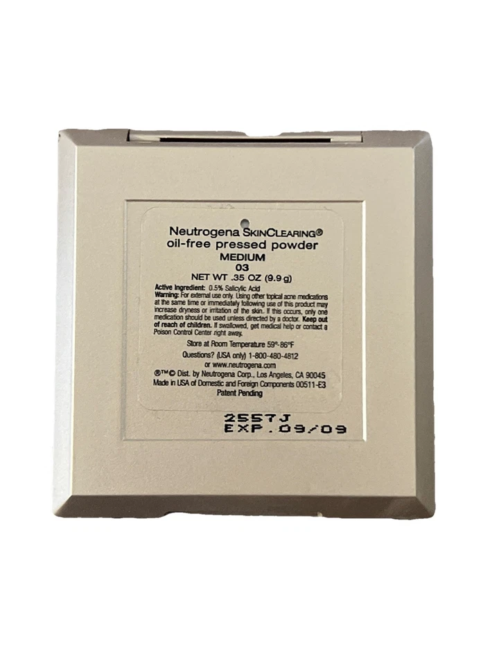 Neutrogena SkinClearing Oil-Free Pressed Powder, Blush Treatment Medium #03 - Image 4 of 4
