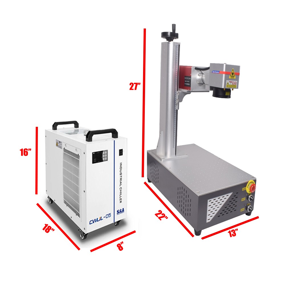 CRS 5W UV Laser Marking Engraver Machine 355NM For Glass Metal Wood Acrylic
