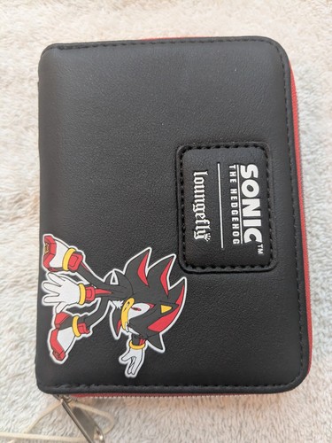 Loungefly Shadow The Hedgehog Bifold Wallet NWT - Picture 3 of 8