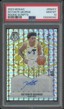 2023/24 Panini Mosaic #RSKEY Keyonte George Rookie Scripts Auto PSA 10 (GEM MT)