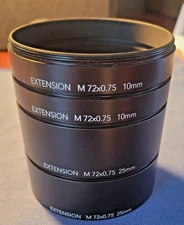 Schneider-Kreuznach M72x0.75 Extension Tube Set