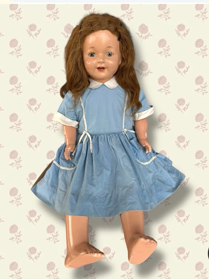 Muñeca Composición Supe Rara De Colección Effanbee Marilee Grande 27 pulgadas ¡Adorable! Foto 4 de 4