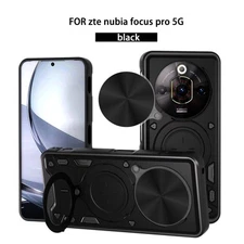 For ZTE Nubia Focus Pro 5G, Shockproof Case Hybrid Armor Slide Lens Camera Cover