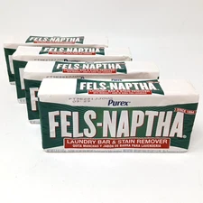 4 pack of Purex Fels Naptha Laundry Bar and Stain Remover - 5 oz Fels-Naptha