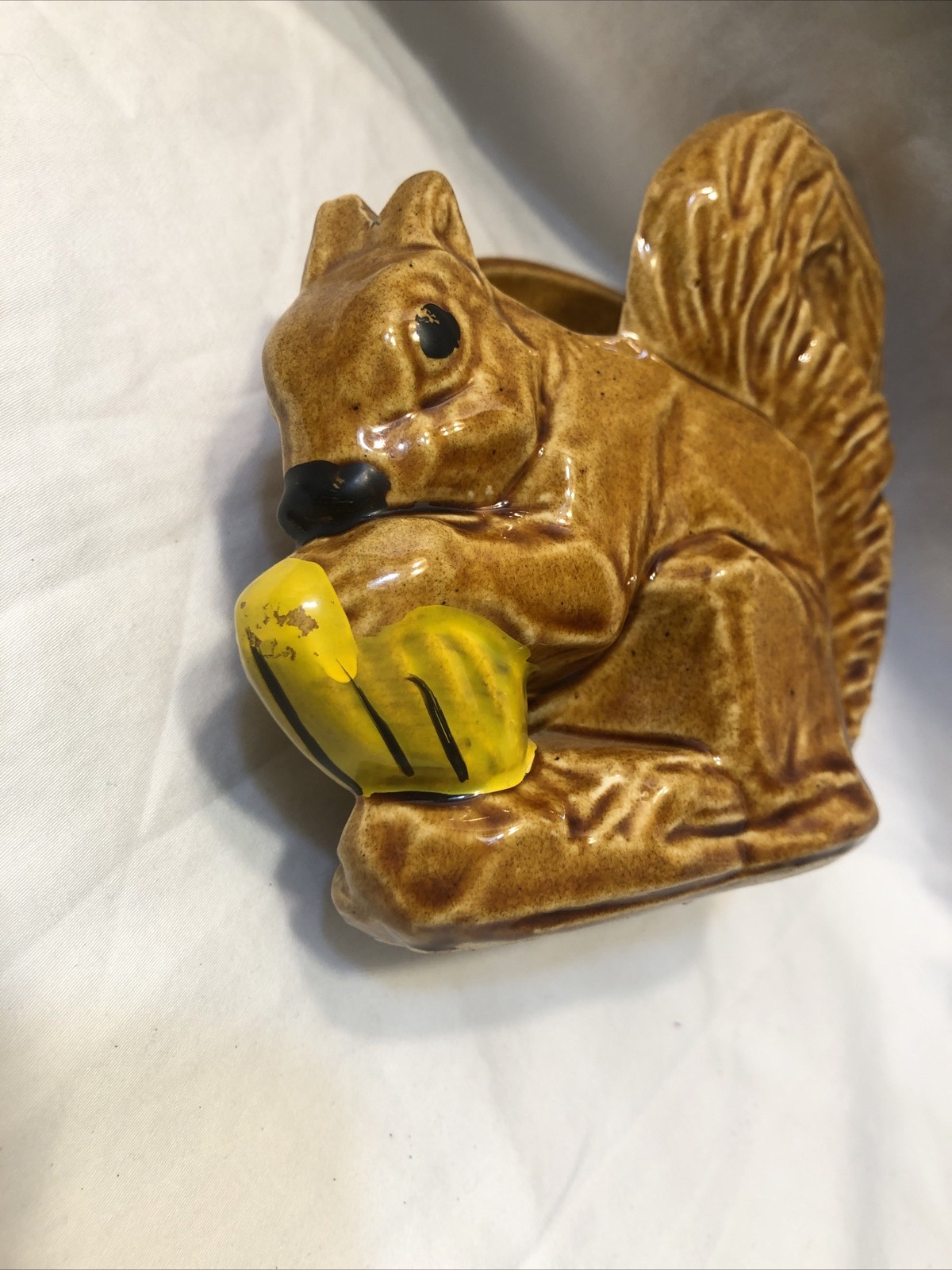 Vintage Original McCoy Squirrel Planter, Cute LQQK 4 1/4"   High Mid Century