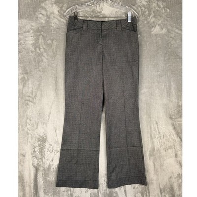 EXPRESS EDITOR Pants Women's Size 0 Grey Plaid Bootcut Dress Career