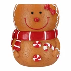 Sgabello Natalizio 38x37,7x46.5cm Gingerbread