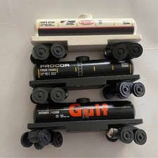 Whittle Wooden Trains Procor, Gulf, and Norfolk Southern Tank Cars