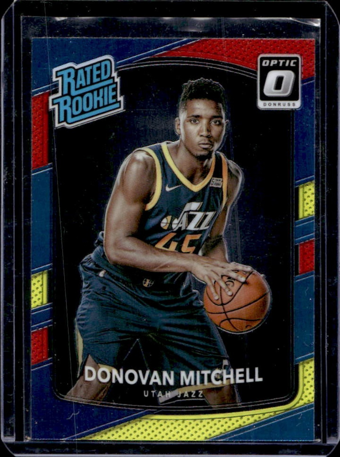 Donovan Mitchell 2017 Optic #188 Red & Yellow Price Guide - Sports