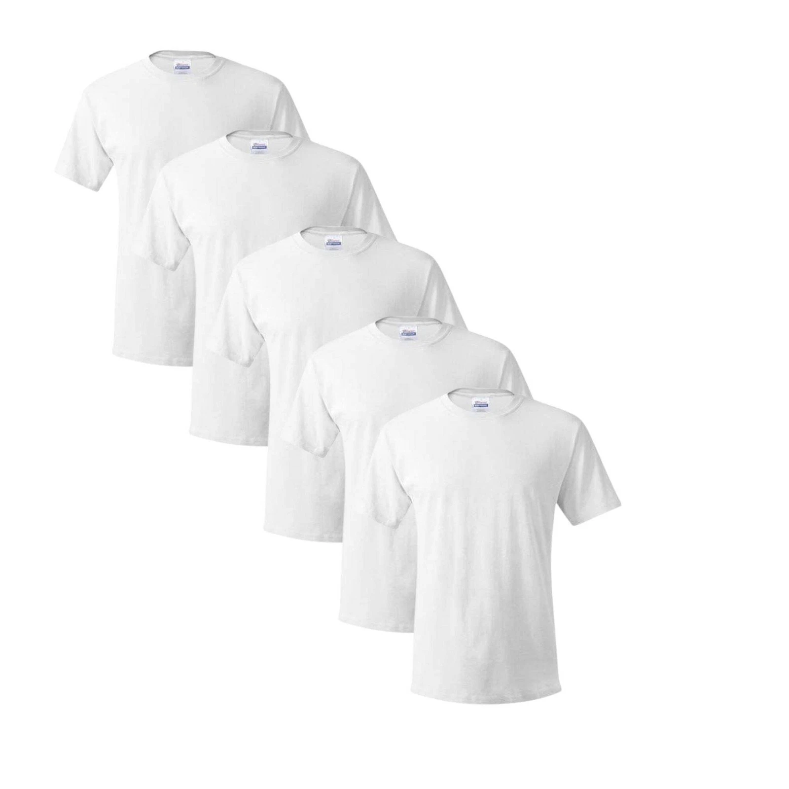 Hanes Mens T Shirts Crew Neck Undershirts 5 Pack Soft Cotton Everyday