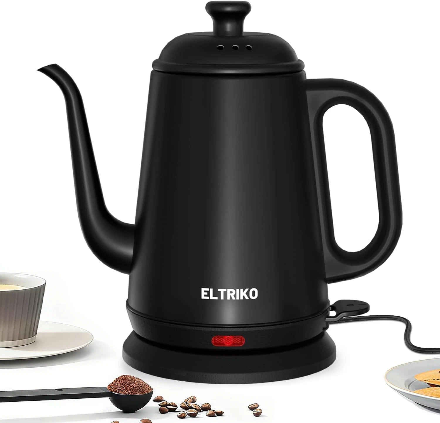 Gooseneck Electric Kettle, 1L Water Boiler, Pour over Coffee & Tea, 1000W Fast H
