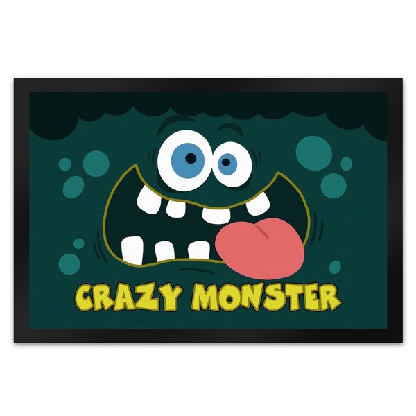 Crazy Monster FußMatte XL In 40X60 Cm Mit VerrüCktem Gesicht-image
