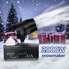 PAIDUN 2000W Snow Machine Snowflake Maker Christmas Effect Remote Flight Case