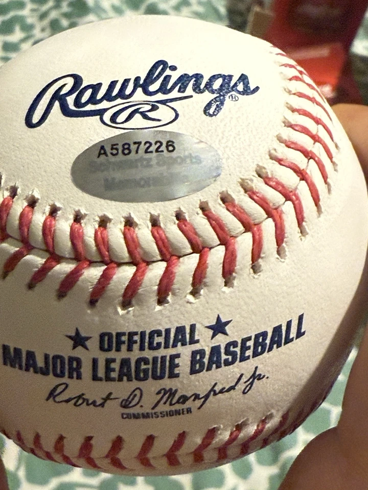 Andre Dawson Signed Official MLB Baseball HOF Cubs Expos Schwartz COA Auto - Image 3 of 4