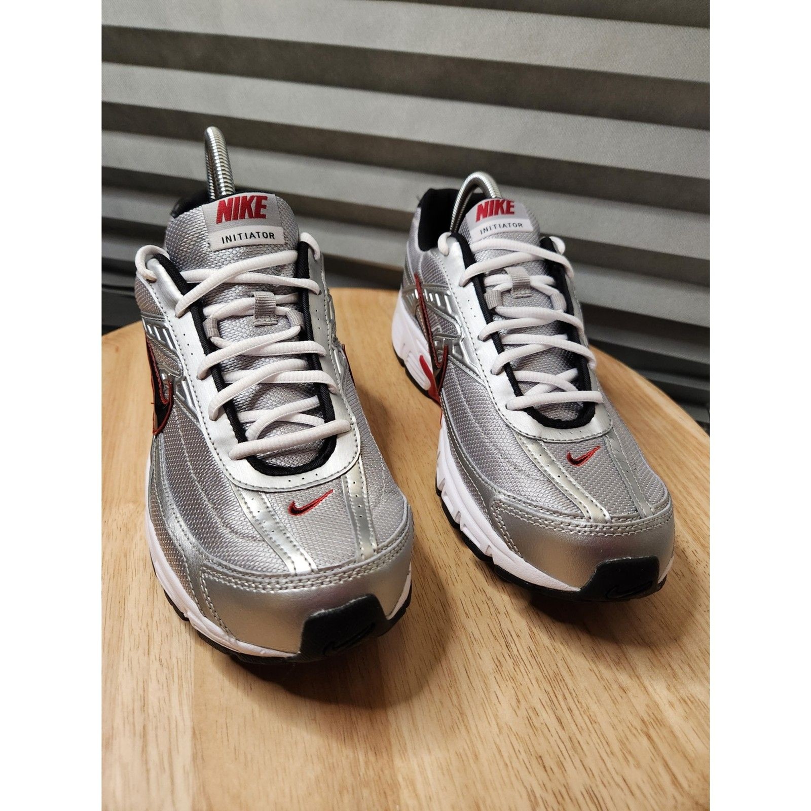 Nike Initiator Men's 11 EU 45 Metallic Silver/ Black-White 