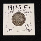 1917-S Buffalo Nickel F+ Tough Coin/Grade