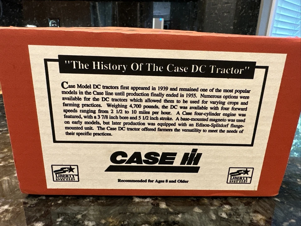 Liberty Case DC3 1/16 Scale Tractor MIB. - Image 4 of 4