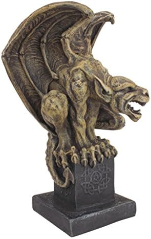 Design Toscano CL55662 Abbadon Statua del Gargoyle, Allora