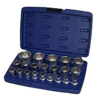 "SteckschlüSsel Vielzahn NüSse 21Tlg Stecknuss Satz 12-Kant 1/2\" Nuss Set 8-36Mm"
