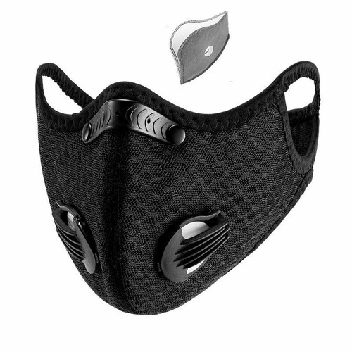 RockBros Outdoor Fahrrad Radfahren Winddicht Sport Maske Antibeschlag mit Filter Schwarz Neu - Bild 9 von 10