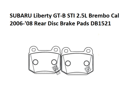 Pastillas de freno de disco trasero para pastillas de freno de disco SUBARU BRZ Forester Impreza Liberty WRX - Imagen 2 de 2