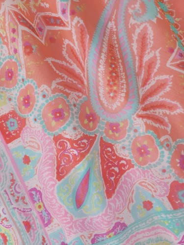 My Michelle Tiered Skirt Womens 8 Colorful Fairy Paisley Sheer Pastels Whimsical - Picture 7 of 23