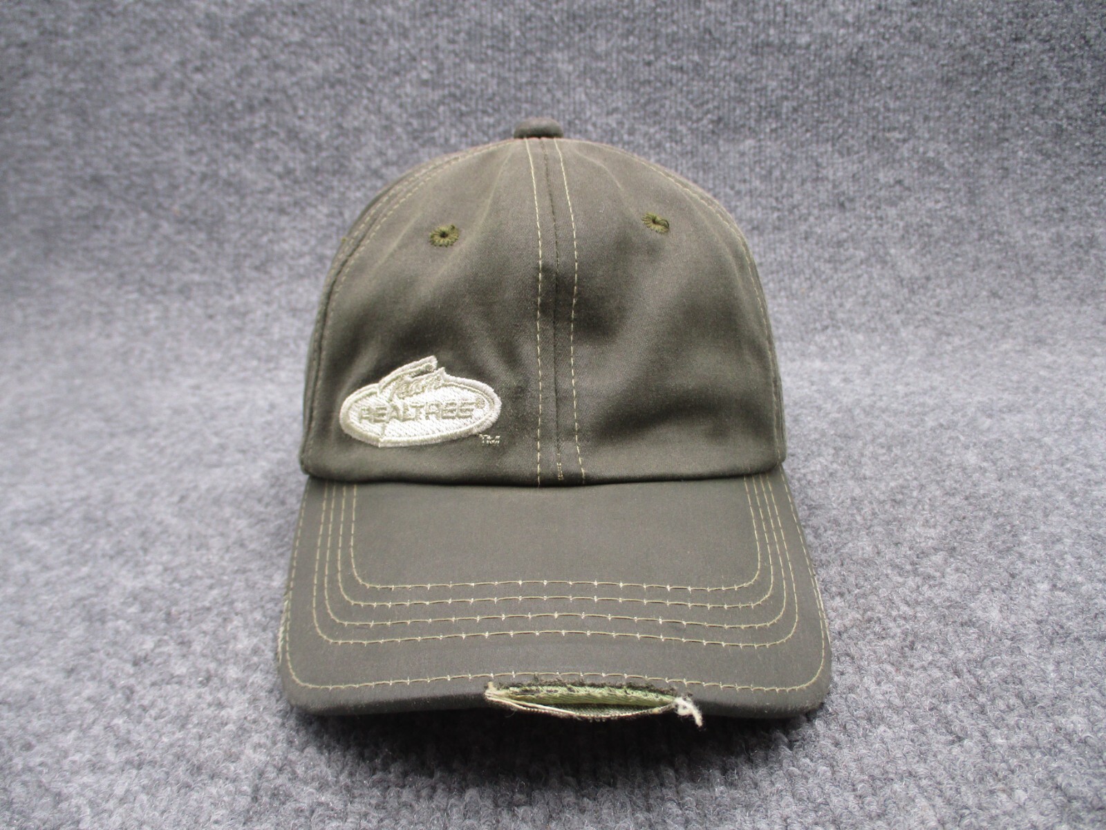 Realtree Camo Adjustable Distressed Hunting Cap for Men