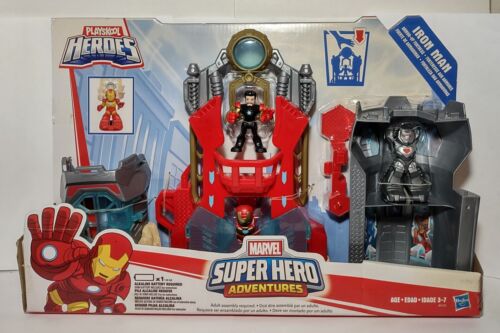 Playskool Heroes Iron Man Armor-up Fortress Marvel Super Hero Adventures Set New