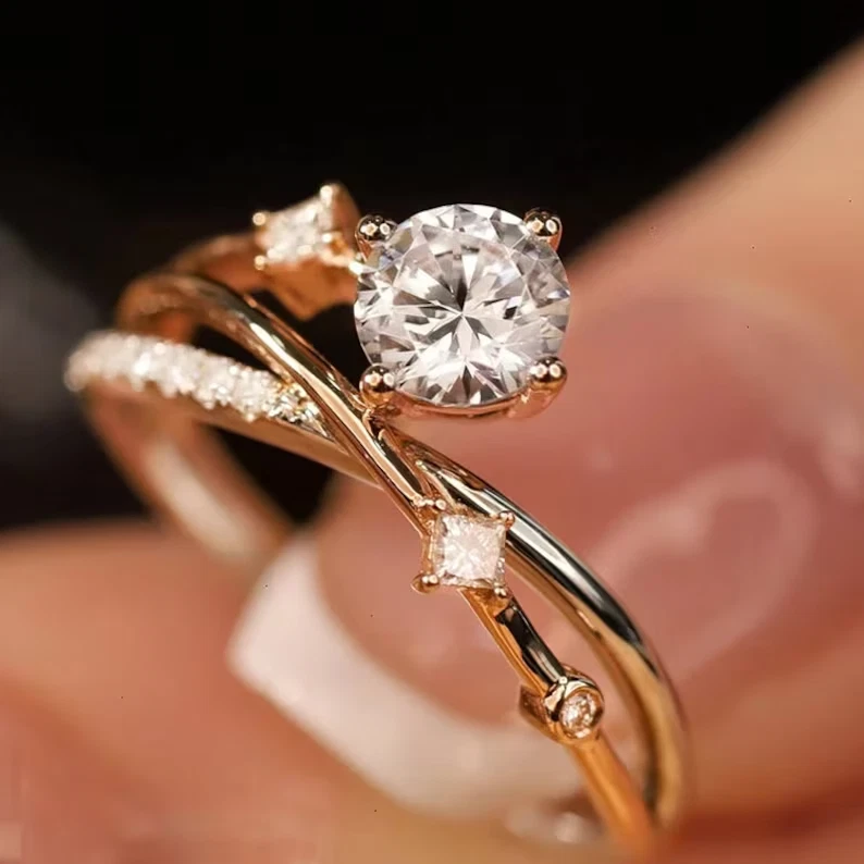 Infinity twist shop wedding band