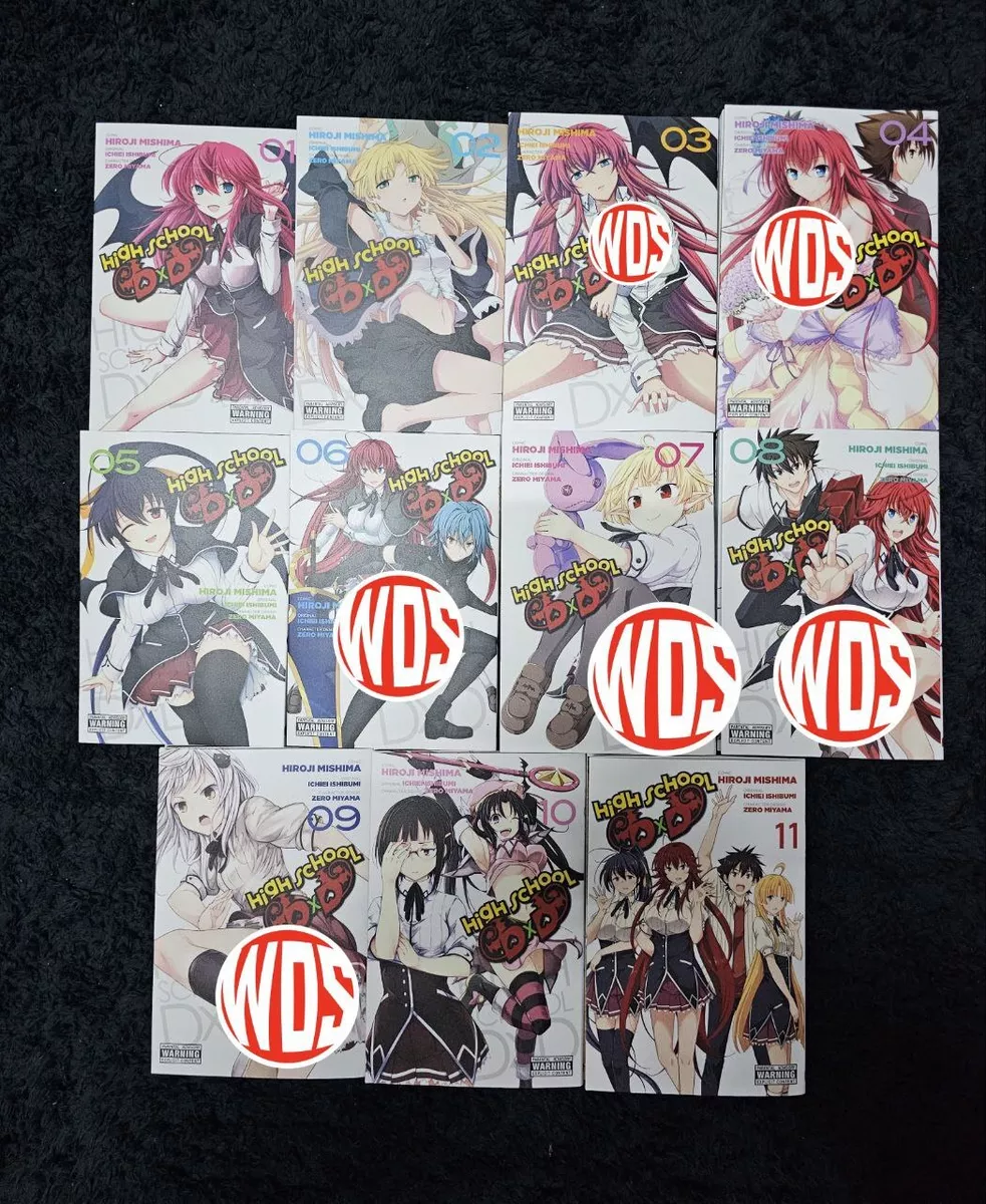 HIGHSCHOOL D X D Vol.1-11 Set Complete Manga Comic HIROJI MISHIMA from Japan