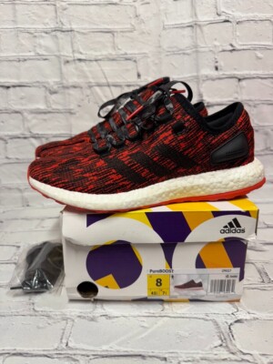 Adidas PureBoost Mens Sz 8 Chinese New Year Red Black running shoes