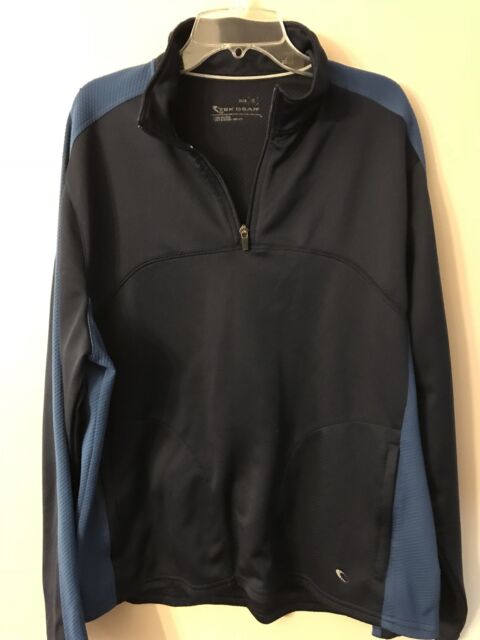 Women's TEK GEAR Navy Blue 1/4 Zip Athletic Pullover w/ Royal Blue ...