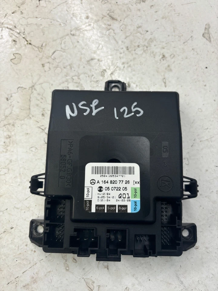 2006 MERCEDES ML320 W164 3.0 V6 DOOR NSF CONTROL MODULE ECU A1648207726 - Image 4 of 4