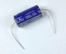 5/10/50pcs Nichicon VX Axial Aluminum Electrolytic Capacitors; 1000uF 50V 20%