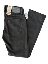 Levi Strauss 511 Boys 14 Reg Adjustable Waist Black Slim Fit Stretch Denim Jean