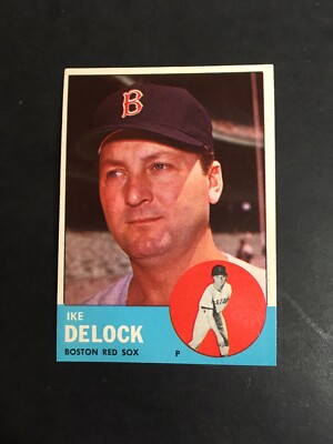 1963 TOPPS IKE DELOCK, #136, NM (Free Shipping On Any 3!)