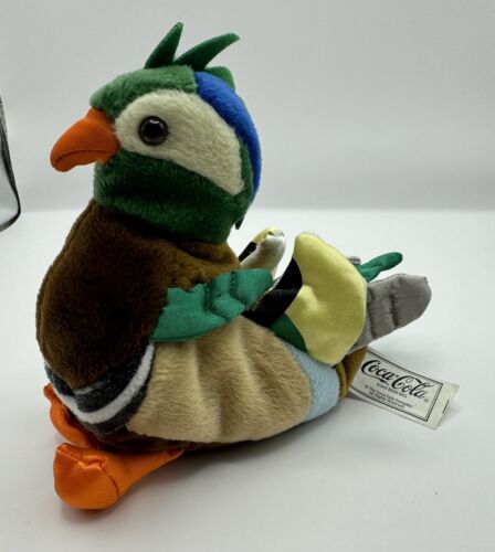 Coca Cola International Duckles the Mandarin Duck Taiwan Flagge Plüsch Sitzsack - Bild 5 von 8