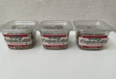 3 PACK ENGLISH TOFFEE WITH MILK CHOCOLATE, 8 OZ EACH 