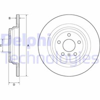2X Delphi BG4754C Bremsscheibe FüR MERCEDES-BENZ