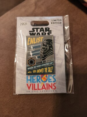 Disneys STAR WARS 2021 Heroes and Villains pin. LIMITED EDITION