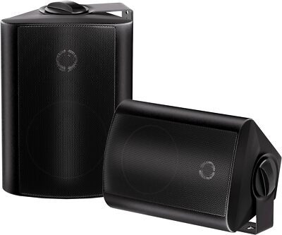 Herdio4'' Indoor Outdoor Speakers 200W Bass Stereo Waterproof Wall Mount Speakers