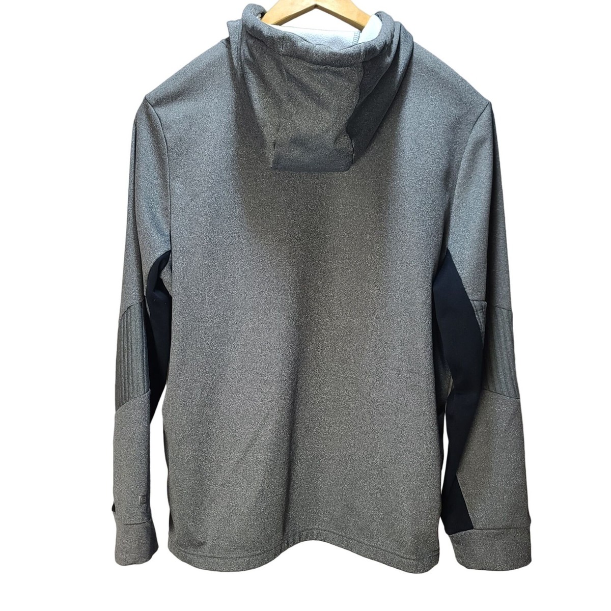 On HOODIE グレー　サイズL 中古 LAYER 8 HEATHER GRAY FLEECE PULLOVER HOODIE SWEATSHIRT