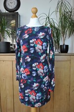 Warehouse Silk Floral Layered Pencil Dress Black Size 10 Elegant Evening Party
