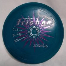 Vintage 1980 Wham-O World Class Frisbee Allsport 140g Blue Jr. World Champions
